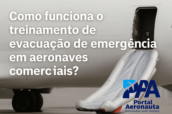 Como funciona o treinamento de evacuação de emergência em aeronaves comerciais