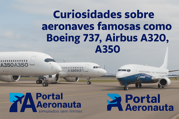 Imagem de capa: Curiosidades sobre Aeronaves Famosas: Boeing 737, Airbus A320 e Airbus A350