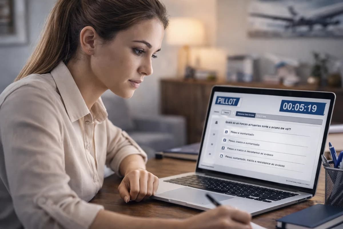 Simulados para piloto civil funcionam? O que avaliar antes de confiar na preparação