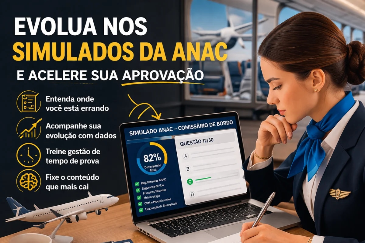 Capa horizontal 16:9 mostrando um estudante brasileiro em mesa de estudos à noite, com notebook aberto exibindo um simulado (sem texto legível), folhas com anotações e marcações, cronômetro analógico ao lado, caneta e marca-texto; expressão concentrada e levemente frustrada; ao fundo, ambiente de quarto/escritório minimalista com luz de abajur quente e um leve brilho frio vindo da tela; composição com foco no rosto e nas mãos revisando erros, profundidade de campo rasa, estilo fotográfico realista, iluminação cinematográfica suave, sem texto, sem logotipos, sem marcas d'água