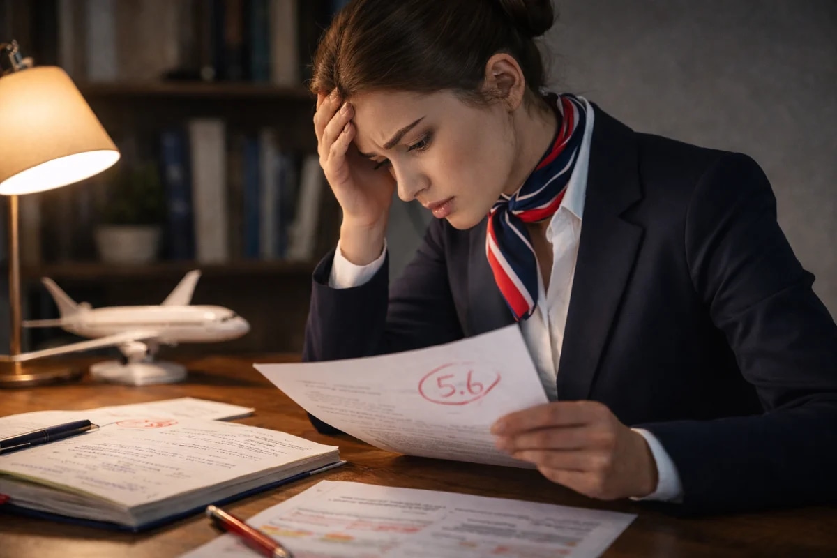 Cena em um ambiente de estudo moderno e organizado, mesa com notebook aberto mostrando um simulado com gráficos e marcações (sem texto legível), caderno de anotações com post-its coloridos e caneta, mão de uma pessoa revisando respostas e destacando padrões, ao fundo uma janela com luz natural suave, composição minimalista e profissional, estilo fotográfico realista, profundidade de campo leve, iluminação difusa, enquadramento horizontal 16:9, sem texto, sem logotipos, sem marcas d'água