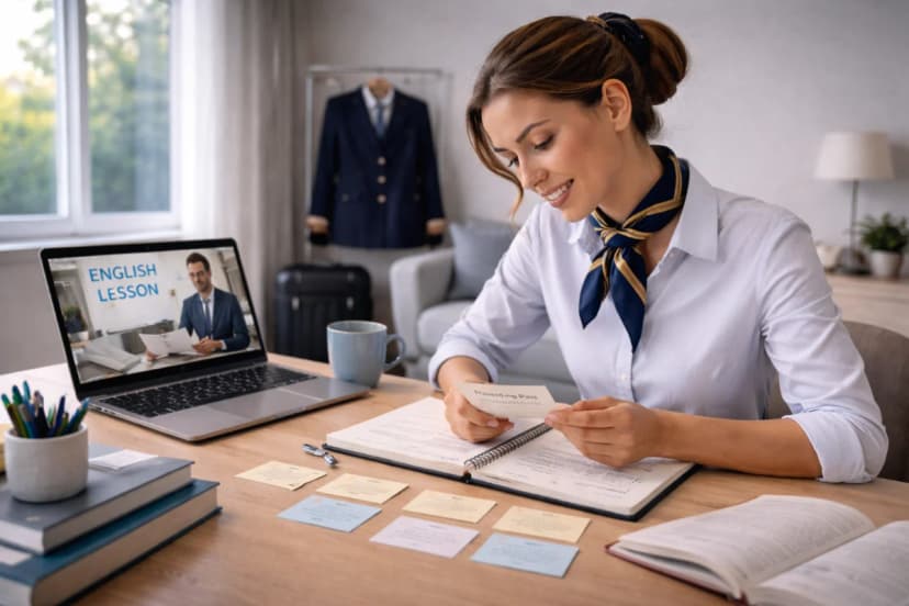 Como melhorar o inglês para passar no processo seletivo de aeromoça?