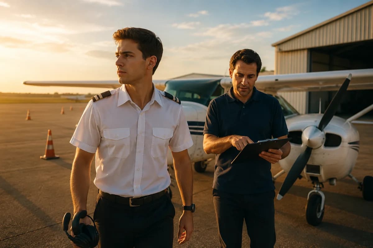 Como funciona a transição de piloto privado para piloto comercial?
