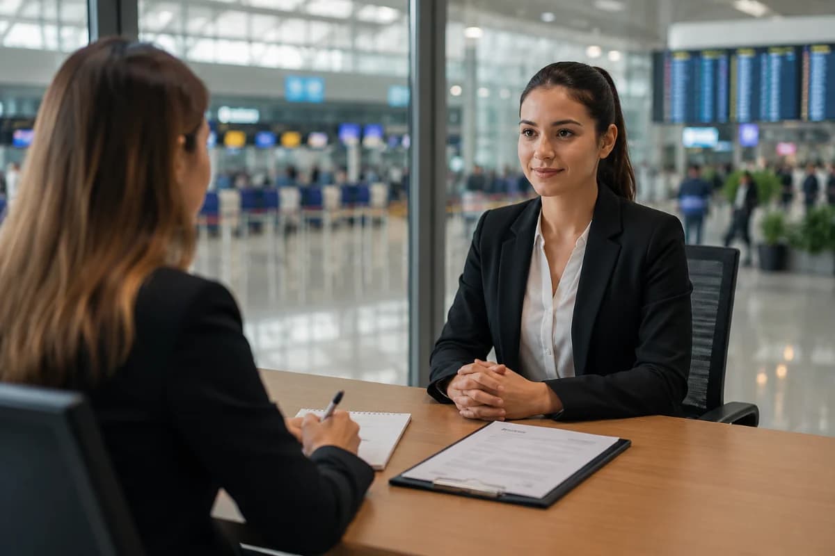 12 erros que prejudicam candidatos em entrevistas para agente de aeroporto