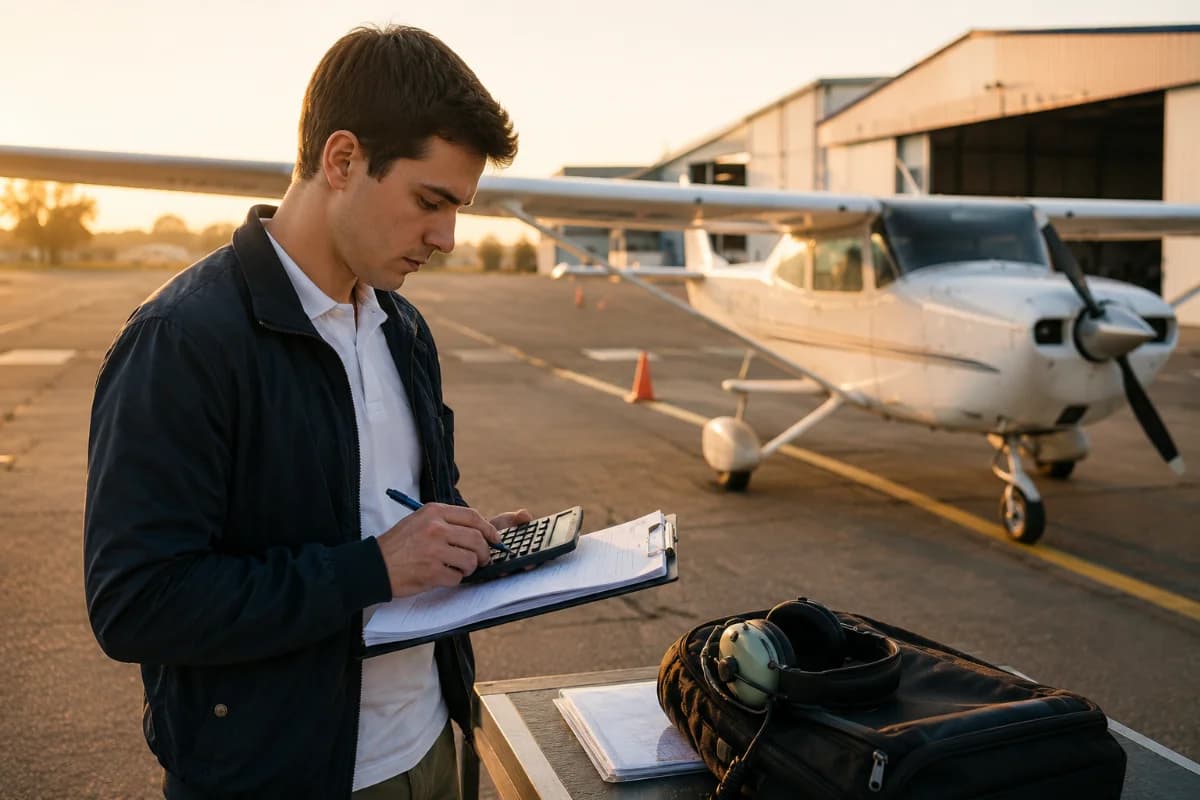 20 custos que muitos alunos não calculam antes de começar a formação de piloto de avião