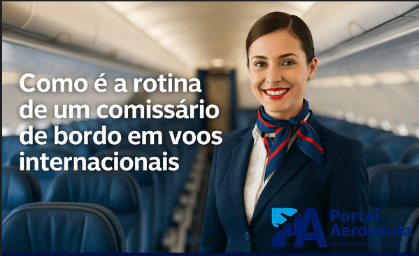 Como é a rotina de um comissário de bordo em voos internacionais